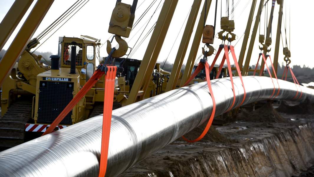 Строительная площадка газопровода