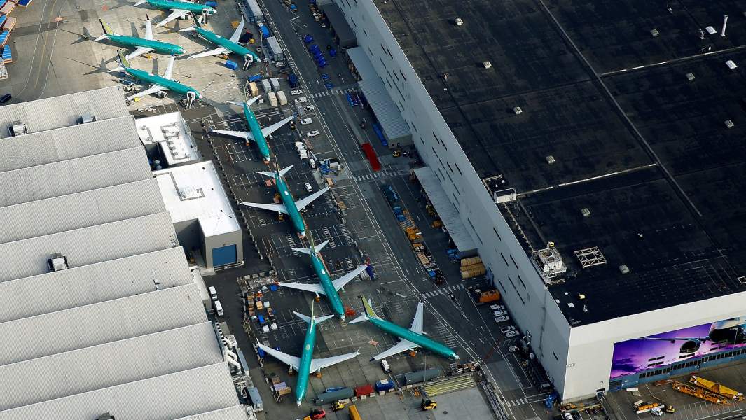 Самолеты Boeing 737 MAX, завод Boeing в Рентоне, штат Вашингтон