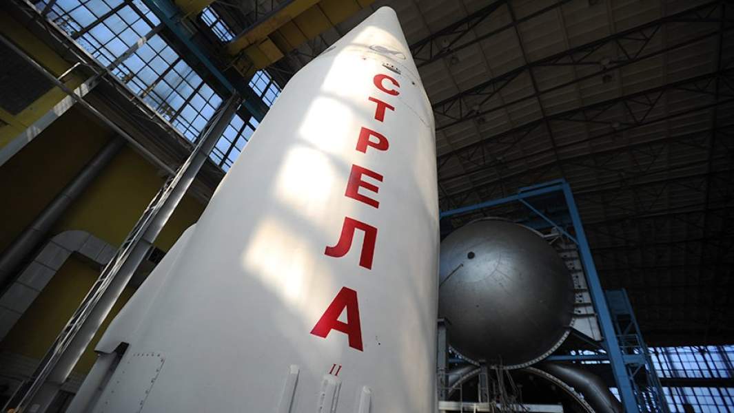 Ракета-носитель легкого класса «Стрела» в одном из цехов ракетно-космического предприятия
