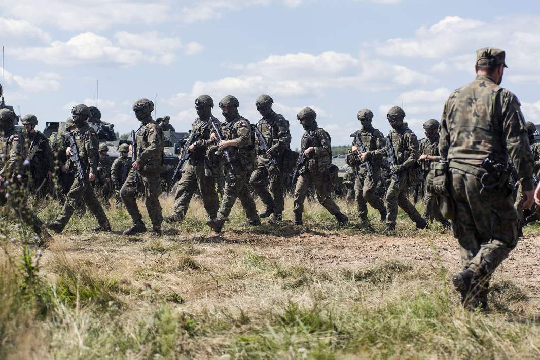 польская армия на границе с Беларусью
