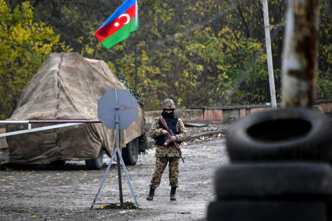 Блокпост азербайджанских вооруженных сил