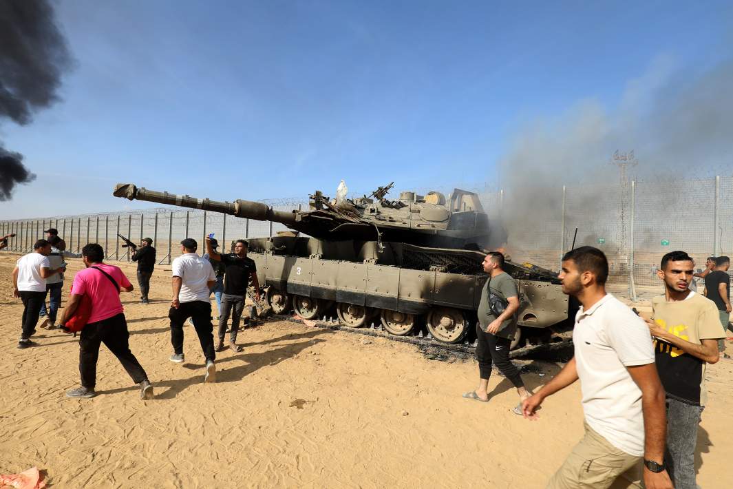 Уничтоженный израильский танк