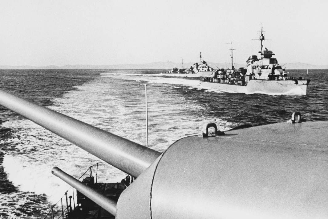 Советские корабли Тихоокеанского флота в боевом походе во время Советско-японской войны