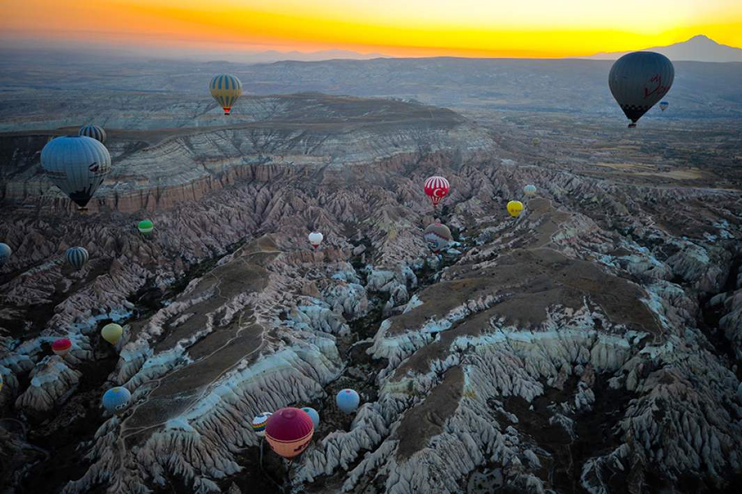 Полеты на воздушных шарах в турецкой Каппадокии