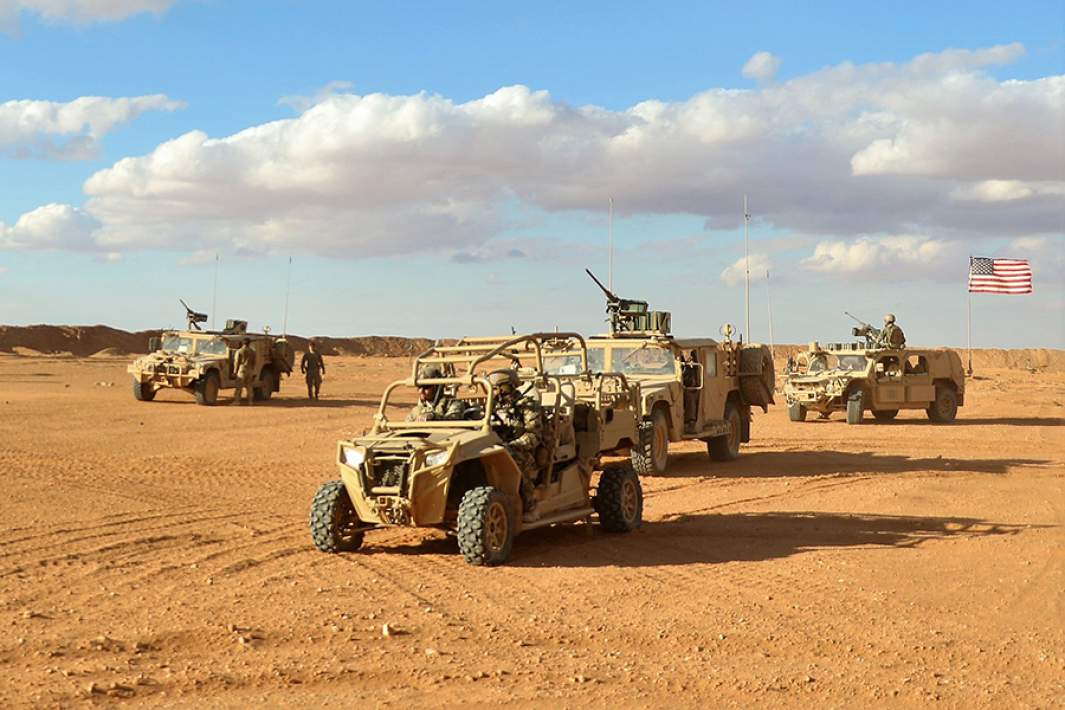 Подразделение армии США на одной из своих баз на Ближнем Востоке