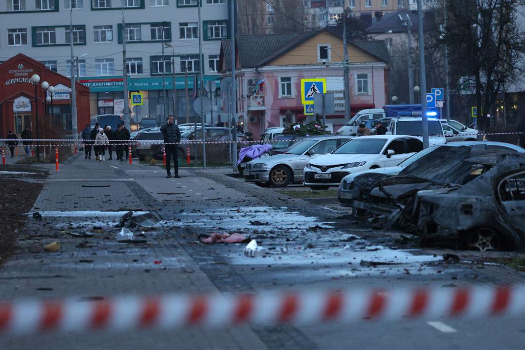 Последствия удара ВСУ по центру Белгорода. 30 декабря 2023 года