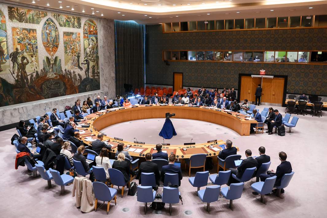 Заседание в Нью-Йорке Совета Безопасности Организации Объединенных Наций по вопросу поставок оружия на Украину