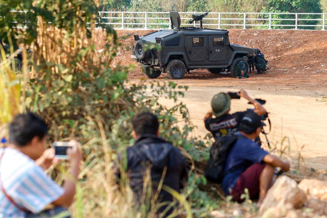 Солдаты ВС Таиланда на границе с Мьянмой