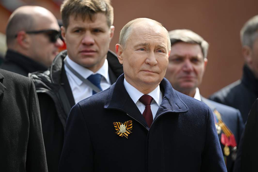 Президент РФ Владимир Путин на параде в честь победы в Великой Отечественной войне. 9 мая 2024