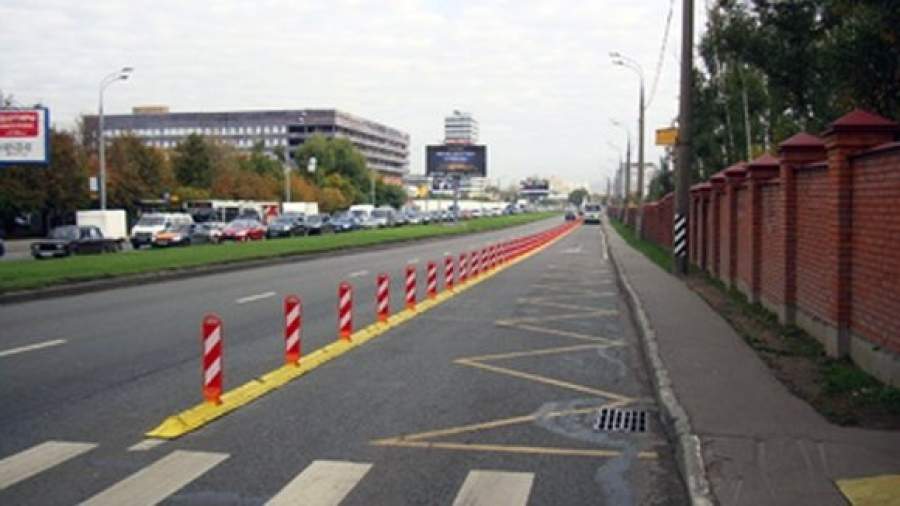 Делиниаторы появятся на самых загруженных трассах Москвы
