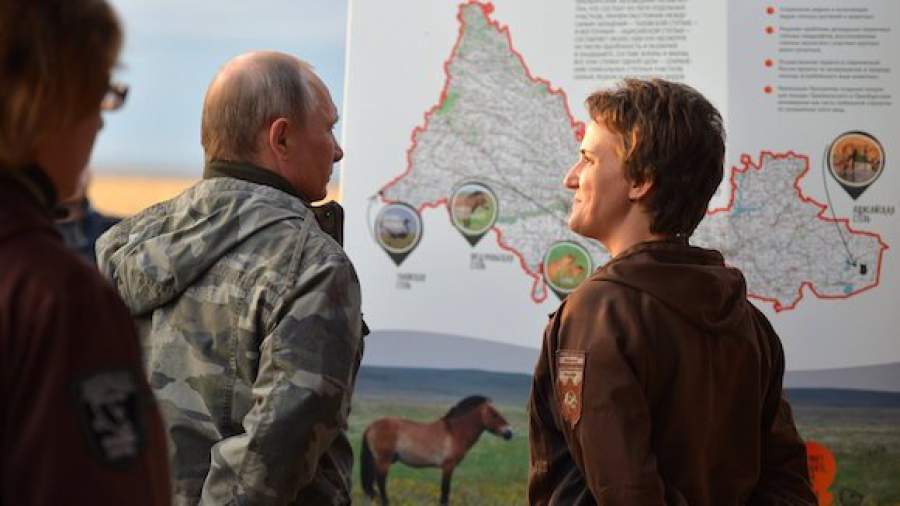 В Оренбурге Путин посетил заповедник и встретился с бизнесменами