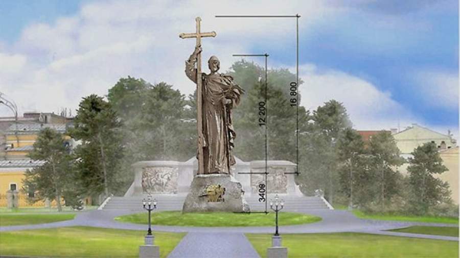 Владимира Великого урезали на восемь метров