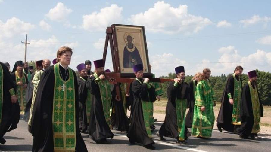 700-летие Сергия Радонежского православные отметили крестным ходом