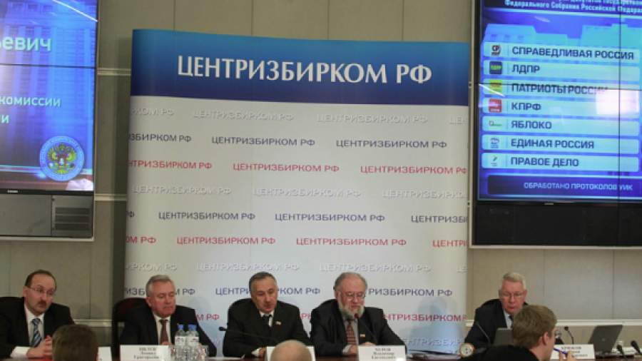 «Единая Россия» набирает в ЦИК большинство