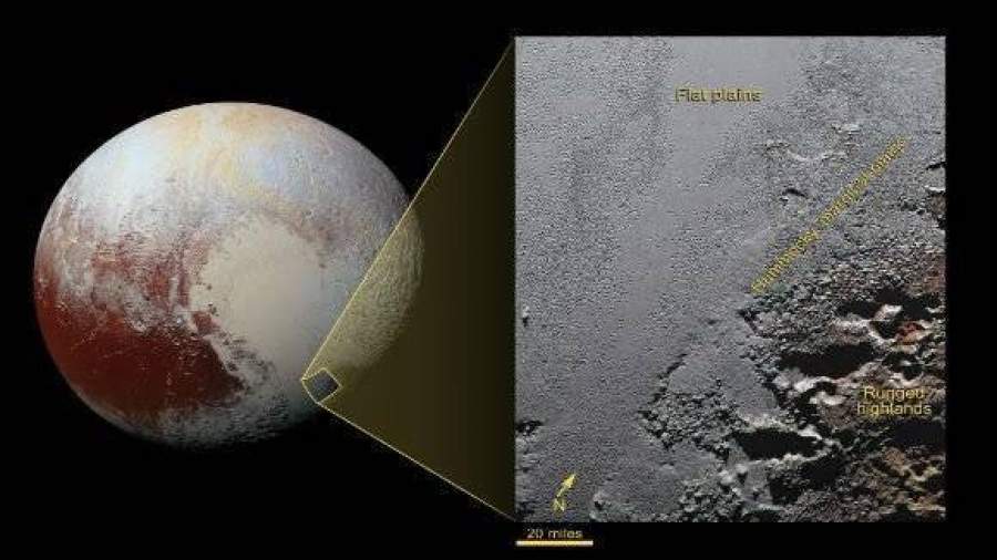 NASA опубликовало цветные фотографии Плутона