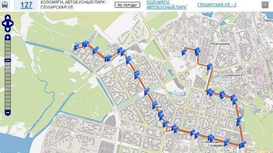 Схема движения автобусов в санкт петербурге на карте