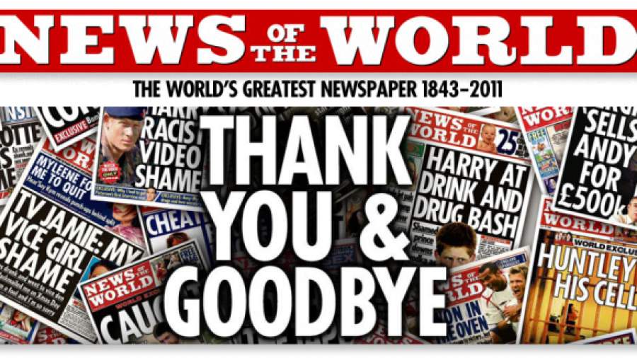 News of the World следил за сотней знаменитостей