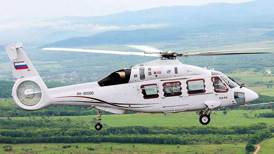 Вертолет Ка-62 представят в рамках Восточного экономического форума

