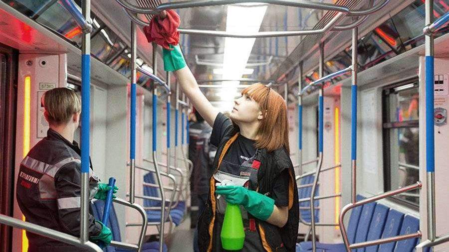 В московском транспорте усилили меры дезинфекции
