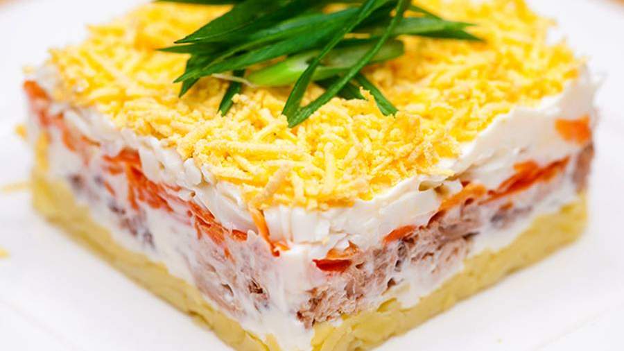 Простой и любимый салат «Мимоза» с красной рыбой | VK