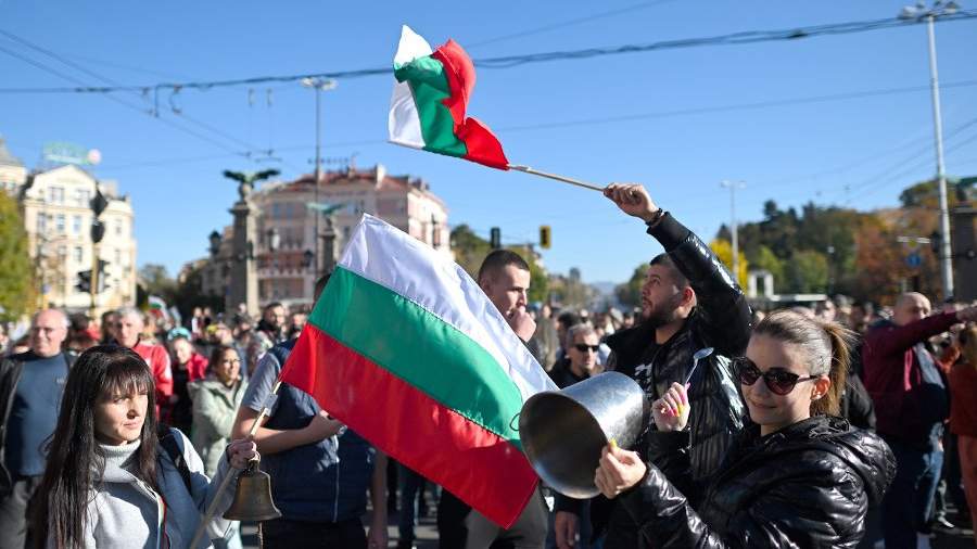 Протест в Болгарии