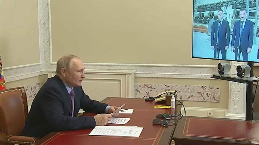 Путин открыл по видеосвязи завод «Титан-Полимер» | Новости экономики ...
