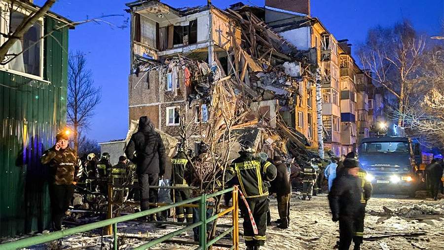 Gas explosion in a high-rise building near Tula.  Main
