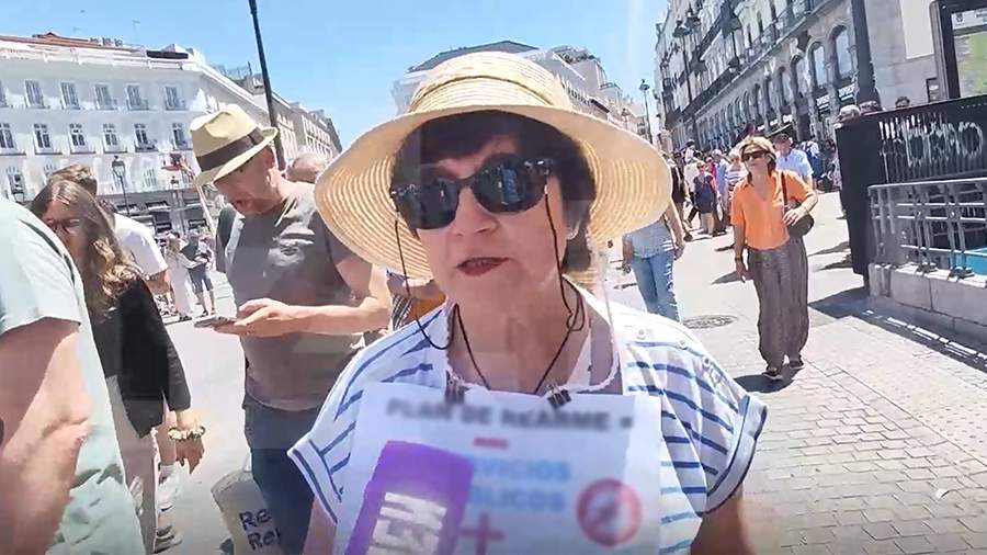 В Мадриде 3 тысячи человек вышли на митинг против увеличения военных расходов