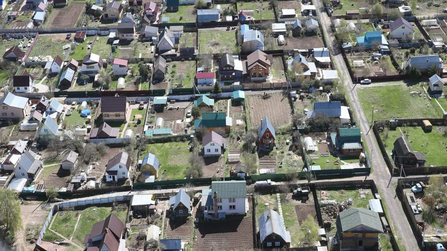 Дачные поселки, вид с квадрокоптера