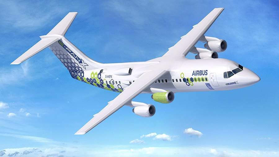 Проект гибридного самолета Airbus E-Fan X