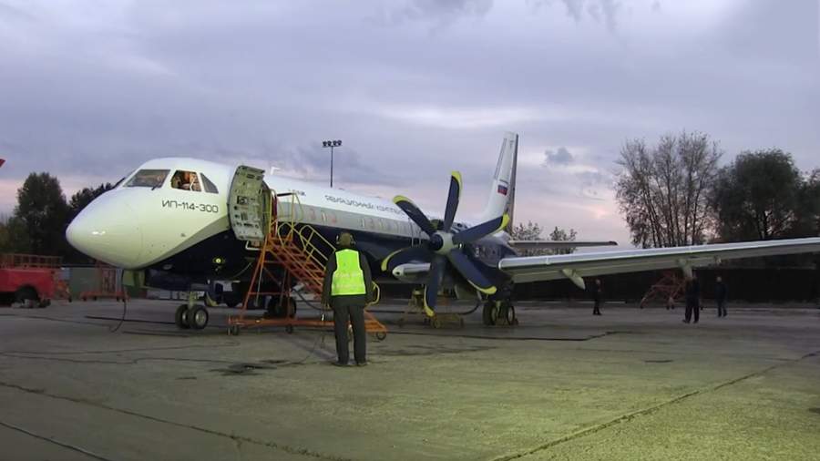Аэродромные отработки в рамках подготовки к первому полёту Ил-114-300