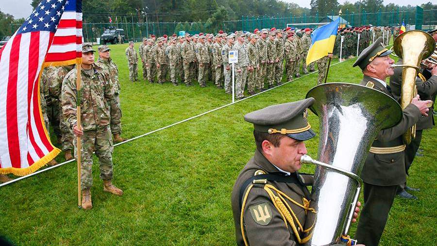 Церемония открытия учений Rapid Trident-2021 на Украине