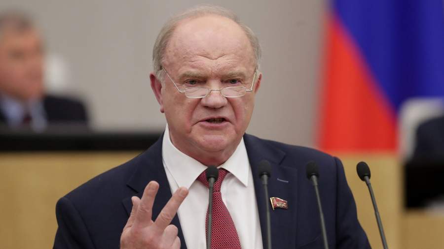 Руководитель фракции КПРФ Геннадий Зюганов