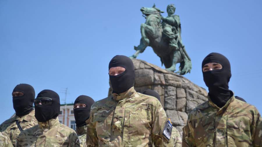 Бойцы батальона «Азов»