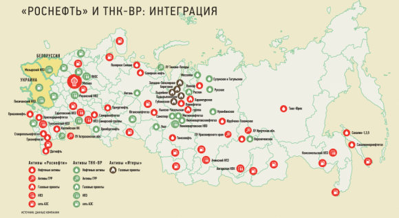 Карта заправок роснефти в россии