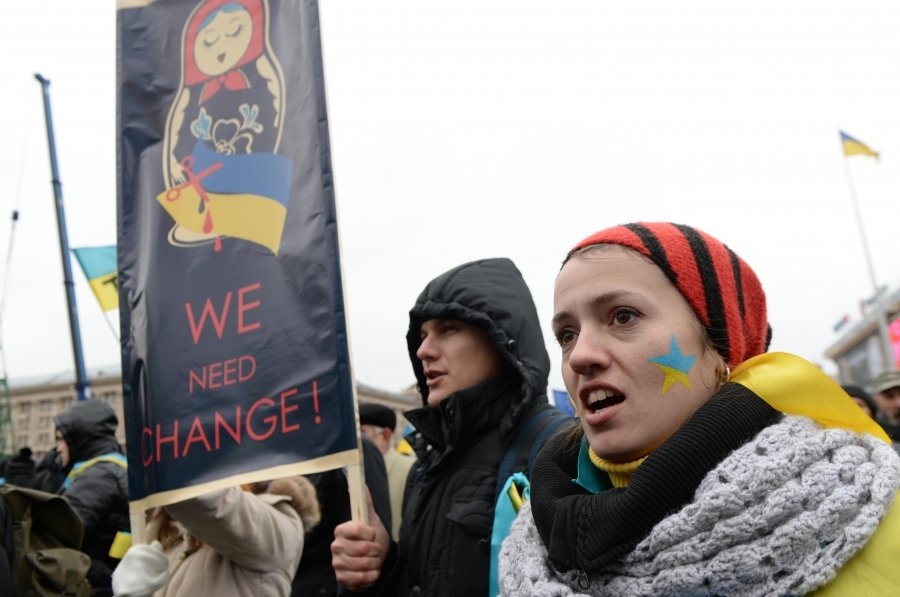 Протестующие в Киеве студенты не хотят в Сибирь