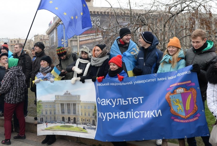 Протестующие в Киеве студенты не хотят в Сибирь
