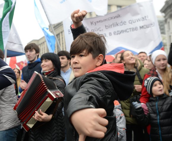 В Москве 85 тысяч человек вышли на шествие в День народного единства