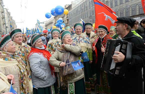 В Москве 85 тысяч человек вышли на шествие в День народного единства