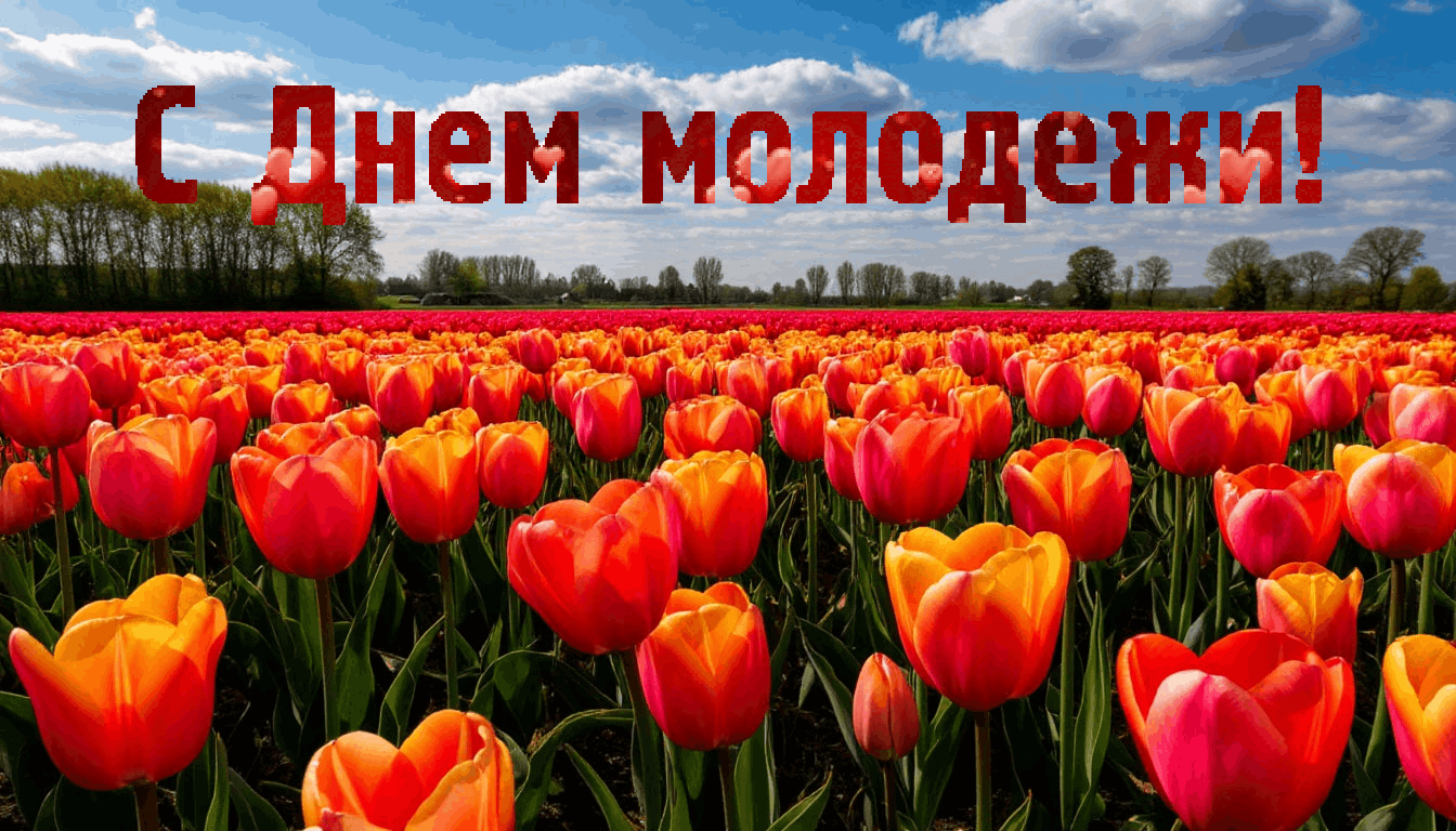 Анимация с Днем молодежи