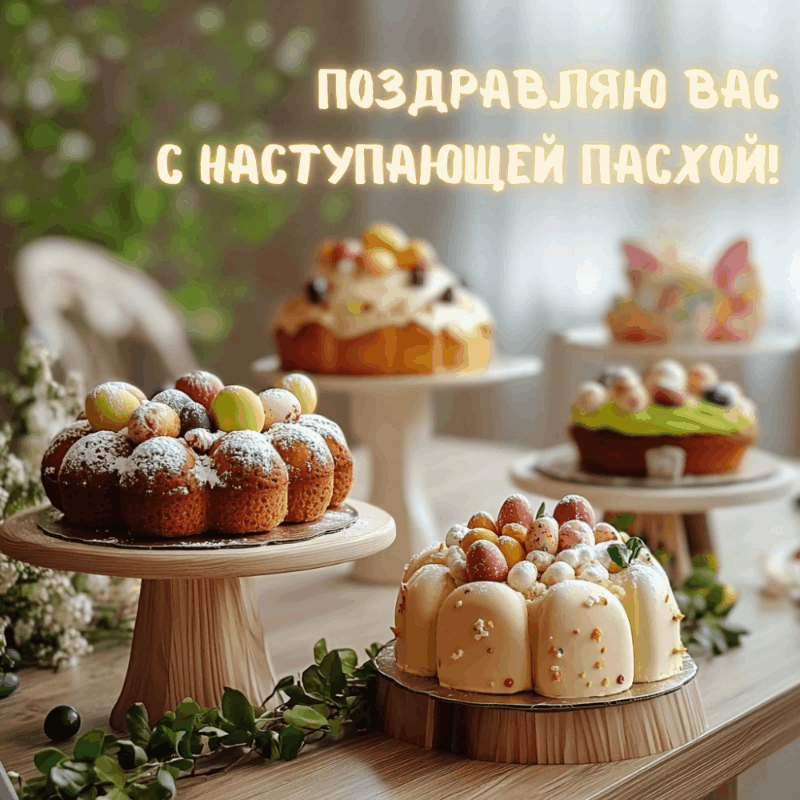 Открытки ГИФ на Пасху