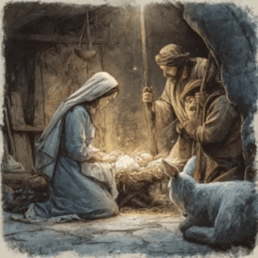 Открытка с Рождеством Христовым