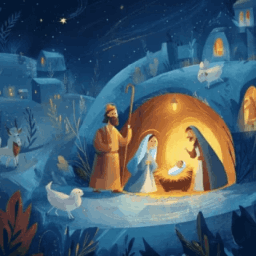 Открытка с Рождеством Христовым