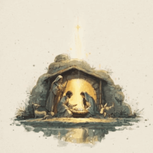 Открытка с Рождеством Христовым