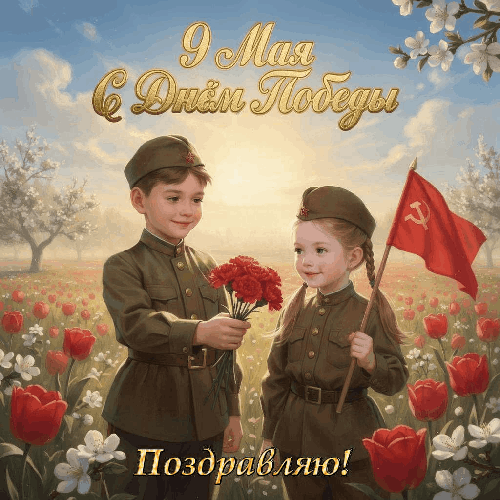С Днем Победы, открытки в советском стиле с 9 Мая