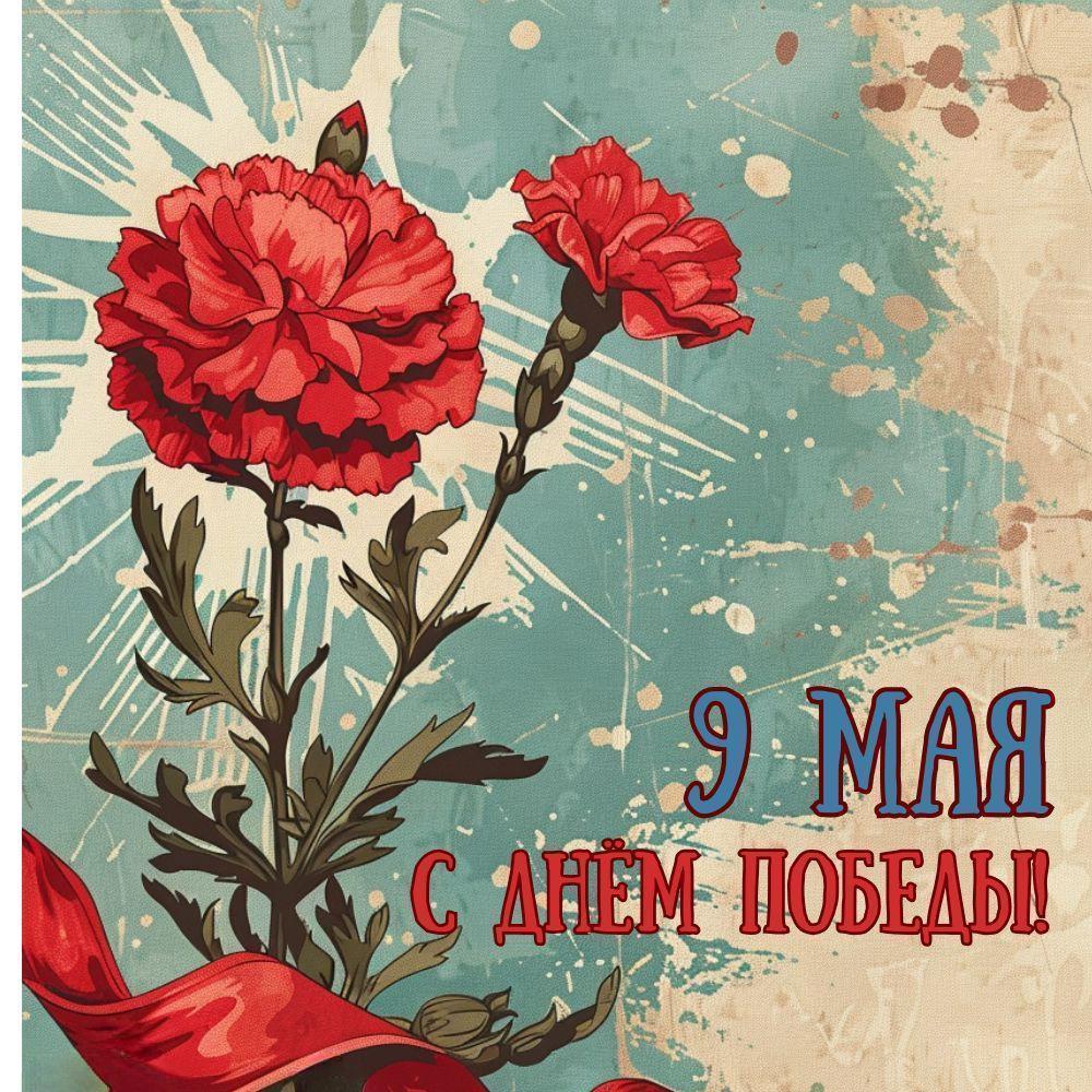 С Днем Победы, открытки в советском стиле с 9 Мая