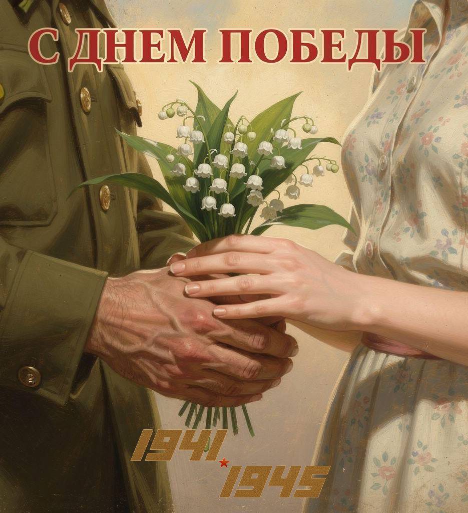 С Днем Победы, открытки в советском стиле с 9 Мая
