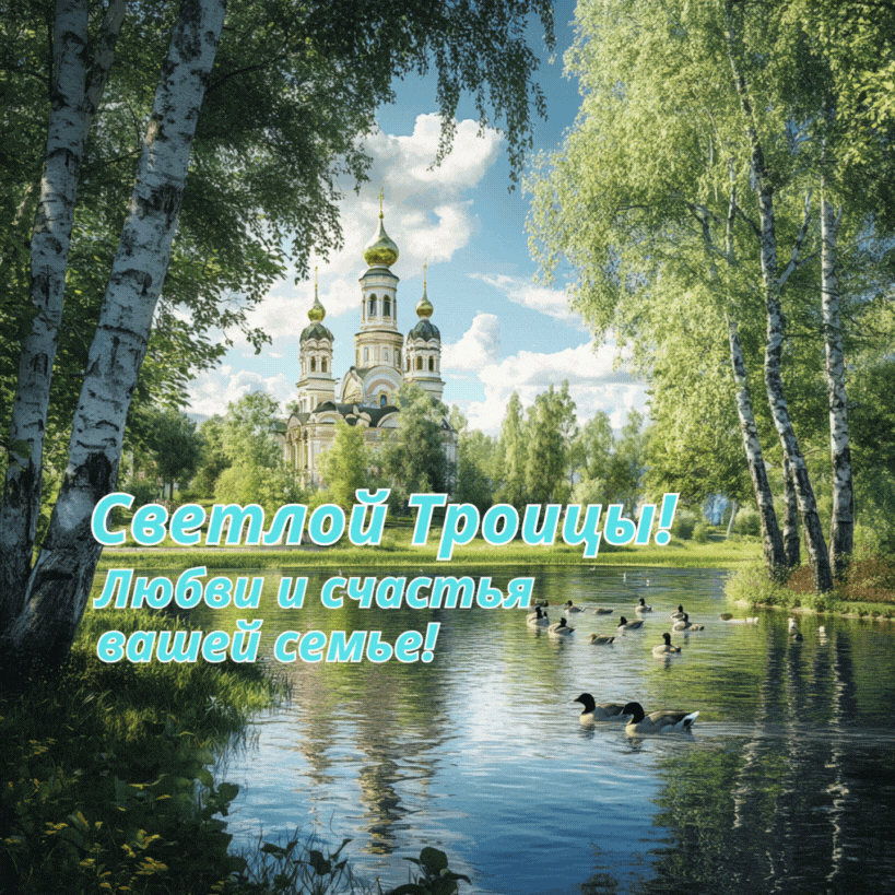  С Днем Святой Троицы! Пусть в душе царит любовь и гармония