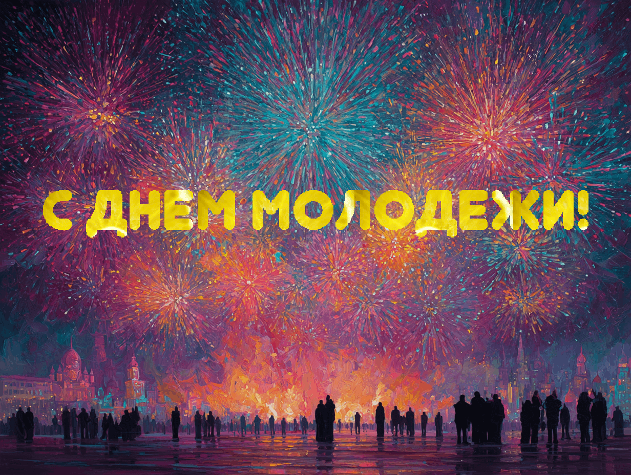 Анимация с Днем молодежи