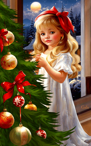 Открытка с Рождественским сочельником